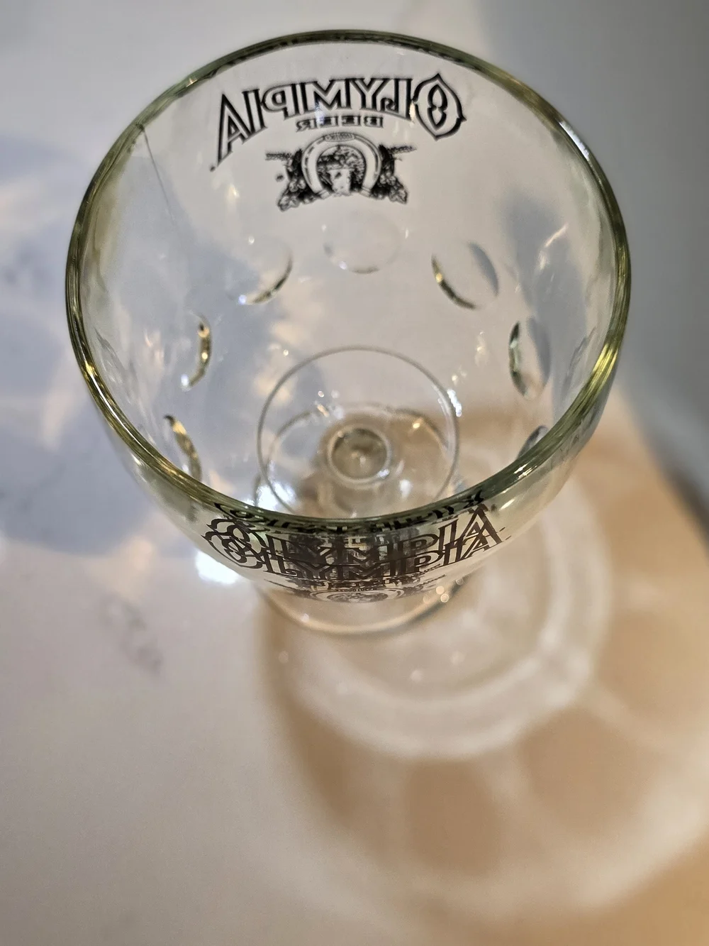 olympia beer clear glass